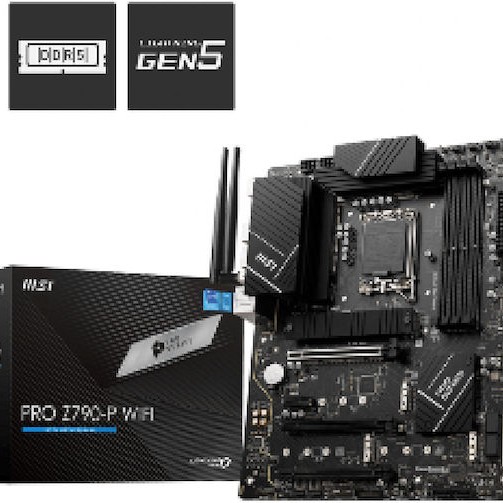 MSI PRO Z790-P WIFI Motherboard ATX με Intel 1700 Socket 7E06-001R