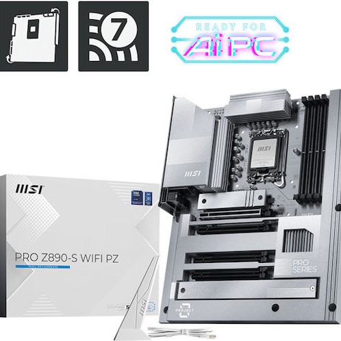 MSI PRO Z890-S WIFI PZ Motherboard ATX με Intel 1851 Socket 7E58-001R