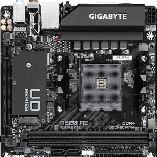 Gigabyte A520I AC rev. 1.0 Wi-Fi Motherboard Mini ITX με AMD AM4 Socket