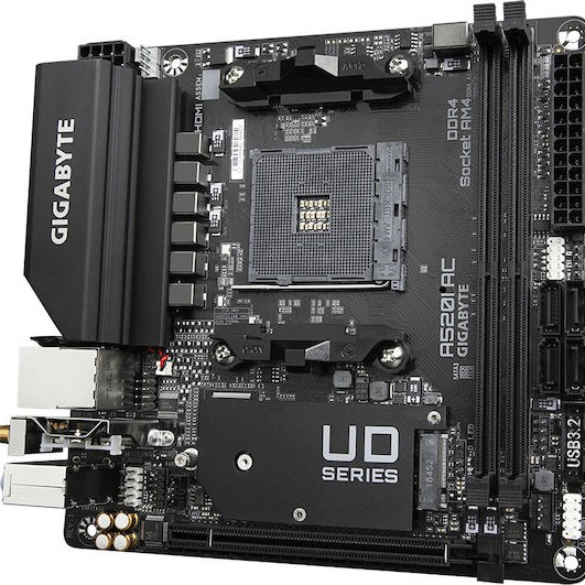 Gigabyte A520I AC rev. 1.0 Wi-Fi Motherboard Mini ITX με AMD AM4 Socket