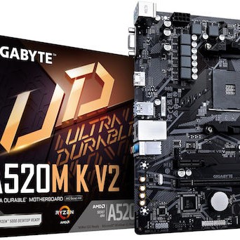 Gigabyte A520M K V2 rev. 1.0 Motherboard Micro ATX με AMD AM4 Socket