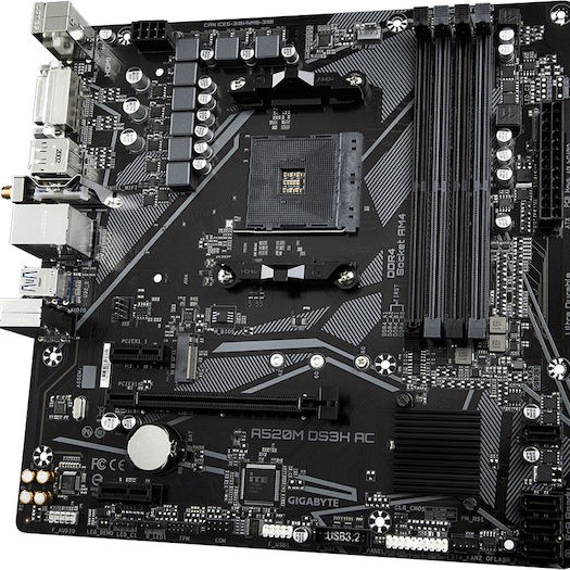 Gigabyte A520M DS3H AC rev. 1.x Wi-Fi Motherboard Micro ATX με AMD AM4 Socket
