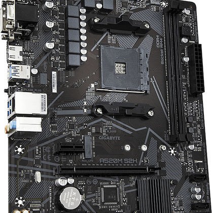 Gigabyte A520M S2H Motherboard Micro ATX με AMD AM4 Socket GA-A520M-S2H