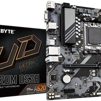 Gigabyte A620M DS3H rev. 1.0 Motherboard Micro ATX με AMD AM5 Socket
