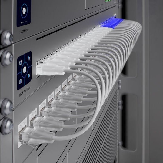 Ubiquiti U/UTP Cat.6 Καλώδιο Δικτύου Ethernet 1m Λευκό 1τμχ