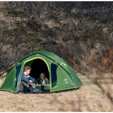 Coleman Darwin 4 Plus Blackout Χειμερινή Σκηνή Camping Igloo Πράσινη για 4 Άτομα 340x270x140εκ.