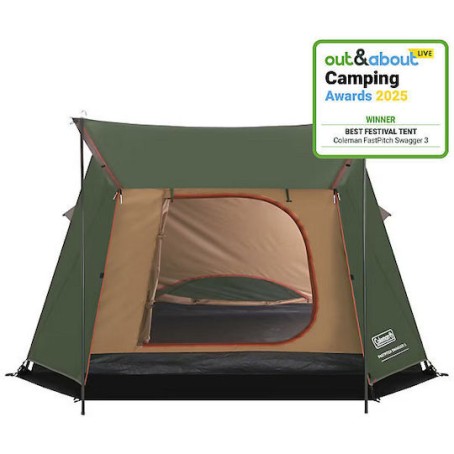 Coleman FastPitch Swagger Σκηνή Camping Χακί 4 Εποχών για 3 Άτομα 280x250x140εκ.