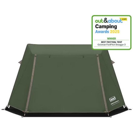Coleman FastPitch Swagger Σκηνή Camping Χακί 4 Εποχών για 3 Άτομα 280x250x140εκ.