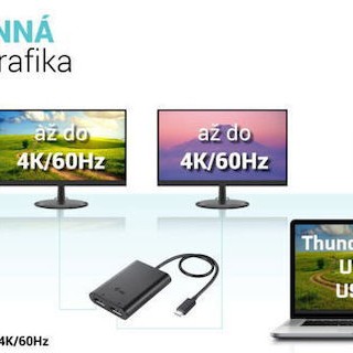 i-tec Μετατροπέας USB-C / Thunderbolt male σε DisplayPort female 1τμχ