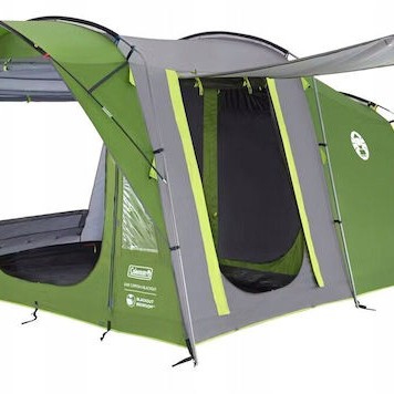 Coleman Oak Canyon 4 BlackOut Σκηνή Camping Τούνελ Πράσινη για 4 Άτομα