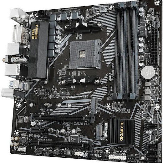 Gigabyte B550M DS3H AC R2 Wi-Fi Motherboard Micro ATX με AMD AM4 Socket