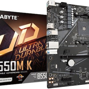 Gigabyte B550M K rev. 1.0 Motherboard Micro ATX με AMD AM4 Socket