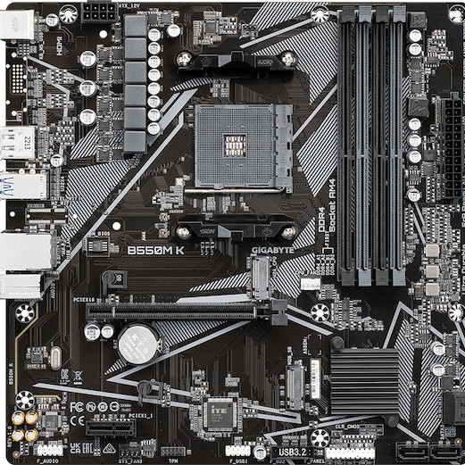 Gigabyte B550M K rev. 1.0 Motherboard Micro ATX με AMD AM4 Socket