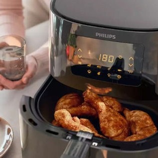 Philips Air Fryer με Wi-Fi 4.1lt Γκρι HD9255/60