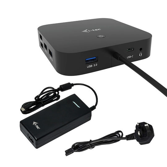 i-tec USB-C Dual Display Docking Station with Power Delivery 100W + i-tec Universal Charger 112 W