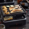 Unold Επιτραπέζια Ηλεκτρική Ψησταριά Raclette Λείας και Αυλακωτής Πλάκας 1300W 21x21εκ.