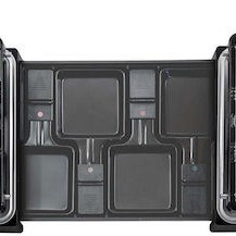 Unold Επιτραπέζια Ηλεκτρική Ψησταριά Raclette Λείας και Αυλακωτής Πλάκας 1300W 21x21εκ.