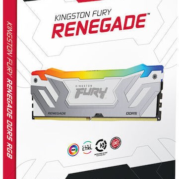Kingston Fury Renegade RGB DDR5 με Module 1x24GB και Ταχύτητα 8400 για Desktop