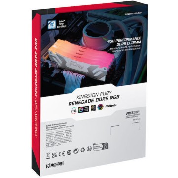 Kingston Fury Renegade RGB DDR5 με Module 1x24GB και Ταχύτητα 8400 για Desktop