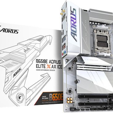 Gigabyte B650E AORUS ELITE X AX ICE Motherboard ATX με AMD AM5 Socket