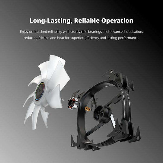 Montech HP140 Case Fan με ARGB Φωτισμό και Σύνδεση 4-Pin PWM