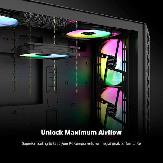 Montech HP140 Case Fan με ARGB Φωτισμό και Σύνδεση 4-Pin PWM