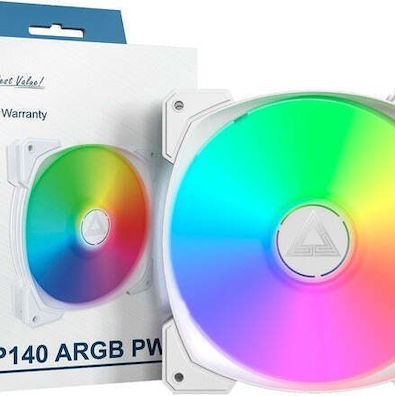 Montech Case Fan 140mm με ARGB Φωτισμό Λευκό