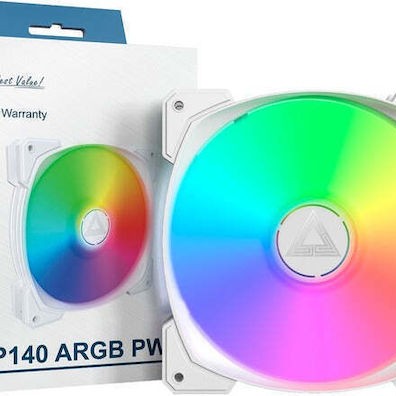 Montech Case Fan 140mm με ARGB Φωτισμό Λευκό