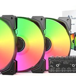 Montech HP140 Case Fan με ARGB Φωτισμό και Σύνδεση 4-Pin PWM 3τμχ