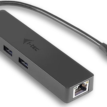 i-tec USB 3.0 Hub 3 Θυρών με σύνδεση USB-A / Ethernet