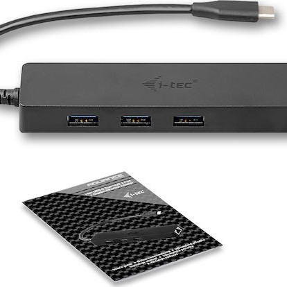 i-tec USB 3.0 Hub 3 Θυρών με σύνδεση USB-A / Ethernet