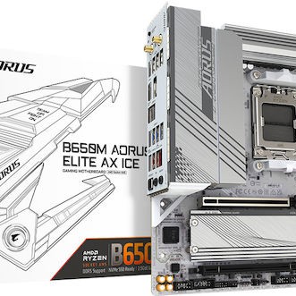 Gigabyte B650M Aorus Elite AX Ice Wi-Fi Motherboard Micro ATX με AMD AM5 Socket