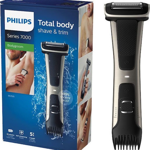 Philips Series 7000 BG7025/15 Foil Ξυριστική Μηχανή Σώματος Επαναφορτιζόμενη