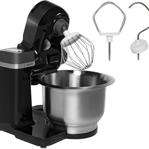 Bosch Κουζινομηχανή 900W με Ανοξείδωτο Κάδο 3.8lt