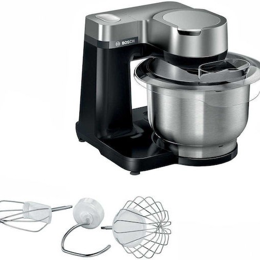 Bosch Κουζινομηχανή 900W με Ανοξείδωτο Κάδο 3.8lt