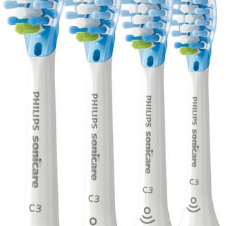 Philips Sonicare C3 Premium Plaque Defence Ανταλλακτικές Κεφαλές για Ηλεκτρική Οδοντόβουρτσα HX9044/17 4τμχ