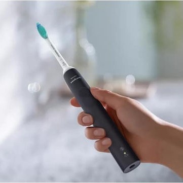 Philips Sonicare 3100 Ηλεκτρική Οδοντόβουρτσα με Χρονομετρητή και Αισθητήρα Πίεσης Black