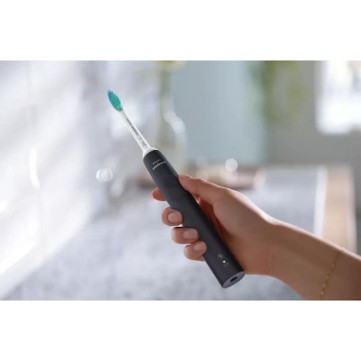 Philips Sonicare 3100 Ηλεκτρική Οδοντόβουρτσα με Χρονομετρητή και Αισθητήρα Πίεσης Black