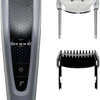 Philips Series 5000 Επαναφορτιζόμενη Κουρευτική Μηχανή Silver/Black HC5630/15