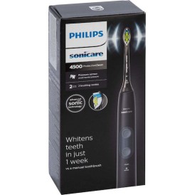 Philips Sonicare ProtectiveClean 4500 Ηλεκτρική Οδοντόβουρτσα με Χρονομετρητή και Αισθητήρα Πίεσης Μαύρη