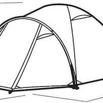 Easy Camp Σκηνή Camping Τούνελ Πράσινη 3 Εποχών για 2 Άτομα