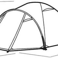 Easy Camp Σκηνή Camping Τούνελ Πράσινη 3 Εποχών για 3 Άτομα