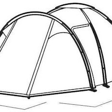 Easy Camp Σκηνή Αποθήκευσης Τούνελ Πράσινη 3 Εποχών