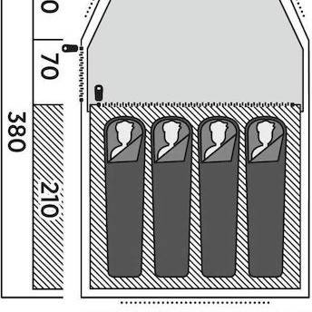 Easy Camp Σκηνή Αποθήκευσης Τούνελ Πράσινη 3 Εποχών