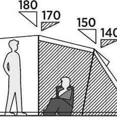 Easy Camp Hidra 4 Σκηνή Camping Τούνελ Πράσινη 4 Εποχών για 4 Άτομα 435x255x180εκ.