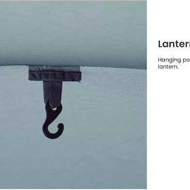 Easy Camp Σκηνή Camping Τούνελ Γκρι για 4 Άτομα 72x24εκ.