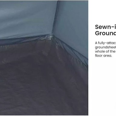 Easy Camp Σκηνή Camping Τούνελ Γκρι για 4 Άτομα 72x24εκ.