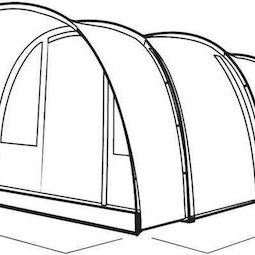 Easy Camp Skarvan 5 Σκηνή Camping Τούνελ Μπλε με Διπλό Πανί για 5 Άτομα 470x320x195εκ.