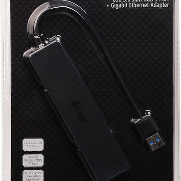 i-tec USB 3.0 Hub 3 Θυρών με σύνδεση USB-A / Ethernet