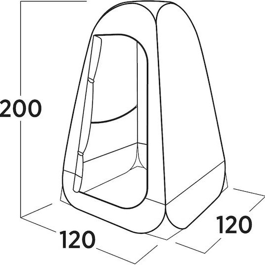 Easy Camp Καλοκαιρινή Σκηνή Camping Τουαλέτας Μπλε 120x120x200εκ.